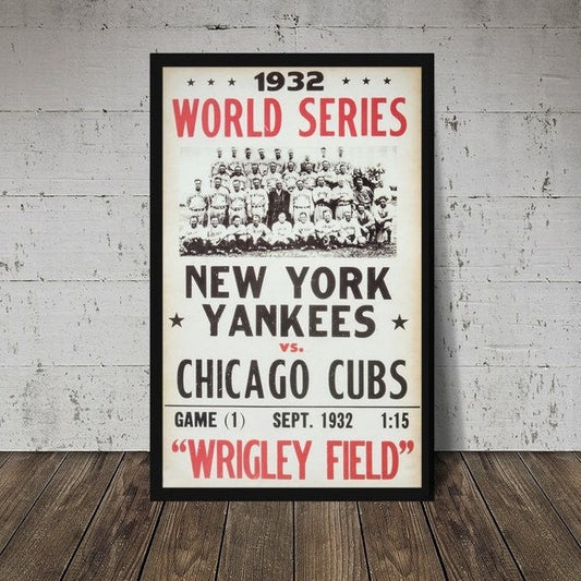 1932 Vintage Baseball Minimal Wall Art ST048